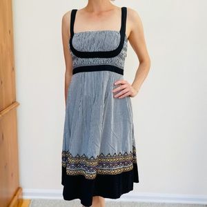 Black and white striped Sundress